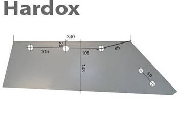 Lemiesz 300hektarów HARDOX 3334050/P M22W do pługa LEMKEN