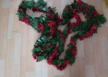 Łańcuch wieniec na choinkę