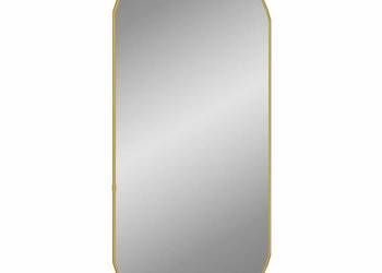 vidaXL Lustro ścienne, złote, 80x35 cm, owalne(SKU:348199)