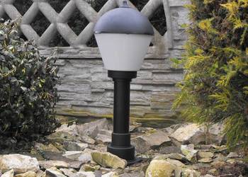 Komplet Lamp ogrodowych - Mleczny Stożek-wysokość 57cm. 4 szt. BLACK WEEKS