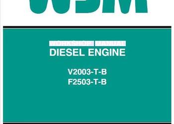 Kubota V1505 v1903 v2203 v2607 V2003 instrukcja naprawy PL serwisowa