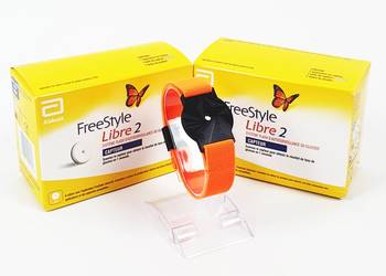 Opaska ochronna na sensor FreeStyle Libre 2 - Pomarańczowa