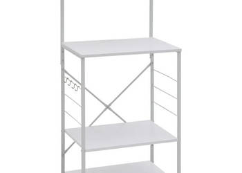 Szafka na mikrofalówkę biała 60x396x123 cm WM-288240