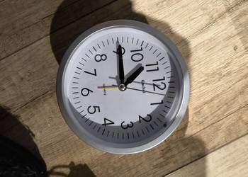 Eachui Zegar analogowy budzik cichy z lampką