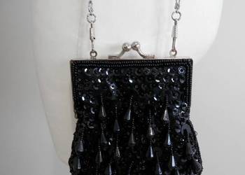 Torebka Biżuteryjna Miniaturka w stylu Art Deco Imprezowa Wieczorowa Balowa