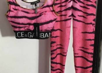 Dwuczęściowy sportowy strój do jogi, na siłownię Dolce&Gabbana