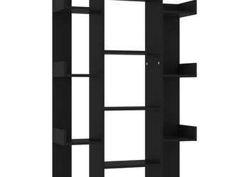 vidaXL Regał na książki, czarny, 86x25,5x140 cm(SKU:808901)