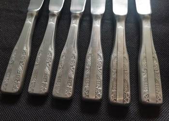 Stare posrebrzane noże Hefra Fraget wzór wschodni 6 sztuk