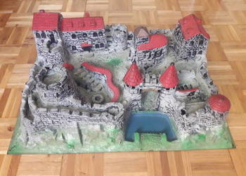 Zamek makieta zabawka do zabawy dla dzieci PRL pałac twierdza