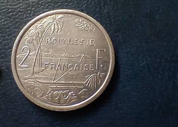 Stare monety 2 frank 1996 Polinezja