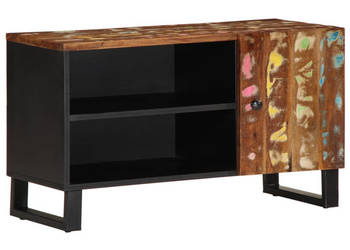 Szafka RTV 80x33x46 cm drewno i materiał drewnopochodny WM-351964