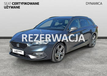 Seat Leon Sportstourer VAT 23% FR 2.0TDI 150KM DSG 2020/21 r., Salon PL I …