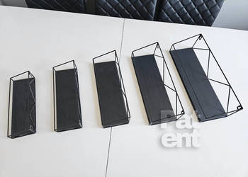 Zestaw półki ścienne 5 sztuk dekoracja ozdoba dom loft