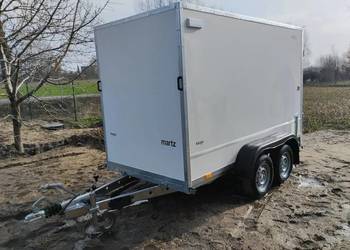 Przyczepa zabudowana kontener furgon box 300x150x180cm podpory drzwi