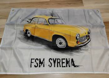 Baner plakat materiałowy syrena 104,105 Polonez Caro Atu Borewicz