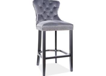 2szt HOKER AUGUST H-1 VELVET czarny stelaż/blue velvet NOWY