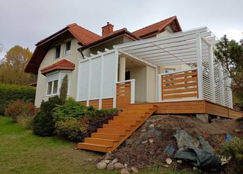Budowa tarasów drewnianych, zadaszeń, architektury ogrodowej