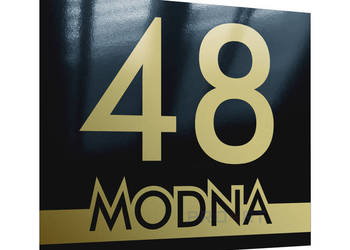 METALOWA tabliczka adresowa numer domu dom 20x17 M2