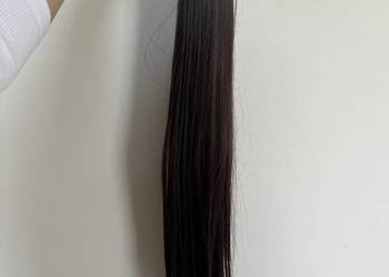 Doczepiany kucyk brąz na klamrę 60,5cm