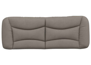 Poduszka na wezgłowie kolor taupe 140 cm tkanina WM-374580