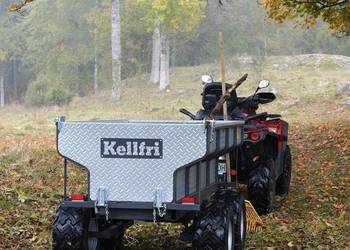 Przyczepa ATV 1420 kg z zasilanym elektrycznie wywrotem hydraulicznym