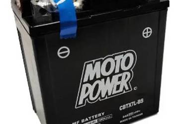 Akumulator 6Ah 100A 12V MotoPower CBTX7L-BS YTX7L-BS