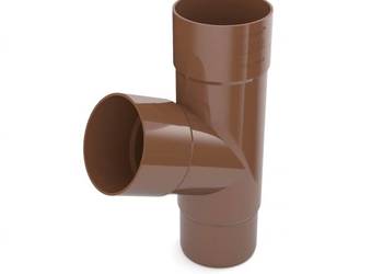 Bryza PVC Trójnik 90/90/90 mm brązowy