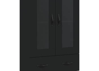 Wysoka szafka czarna 695x31x115 cm WM-828293