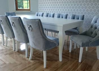 Krzesło chesterfield modne z kołatką pikowane nowe producent
