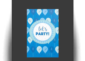 party plakat A4, maly plakat  do domu, napisy obrazek 21x30