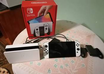 Konsola Nintendo Switch 1 OLED Biało-czarna