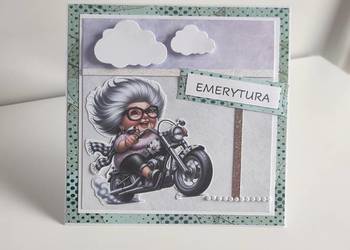 Kartka ręcznie robiona z okazji odejścia na emeryturę emerytura Kartka ręcznie robiona z okazji odejścia na emeryturę emerytura