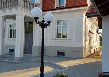 LAMPA ŻELIWNA H-2700 ULICZNA LATARNIA TARAS OŚWIETLENIE KULA