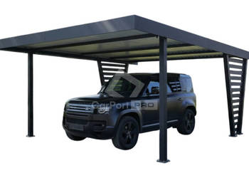 Carport V PREMIUM 4,5x5m Wypełnienie panelami Wiata samochodowa  CP151