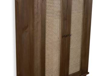Komoda drewniana z ratanem OLLmebel Producent Komoda drewniana z ratanem OLLmebel Producent