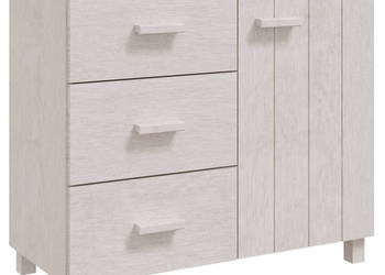 Szafka HAMAR biała 90x40x80 cm lite drewno sosnowe WM-340429
