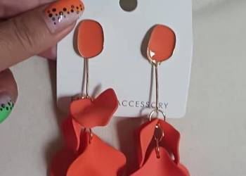 Kolczyki pomarańczowe