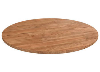 Okrągły blat do stolika jasnobrązowy Ø40x15 cm lity dąb WM-342959