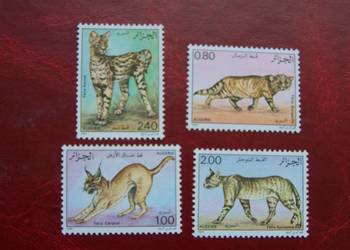 Algieria 1986 MNH Mi. 900/03 Fauna Zwierzęta dzikie koty  a