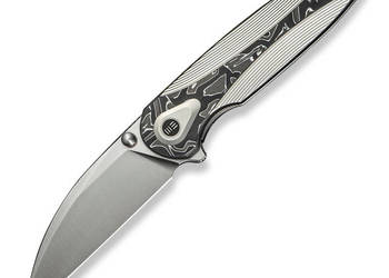 Nóż składany WE Knife Zenthra Titanium/Aluminium Foil Carbon, Satin M390 (…