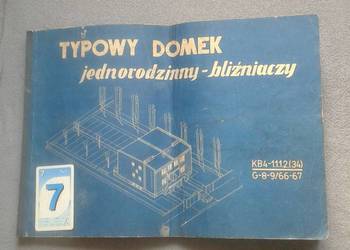 Dokumentacja projektowa z lat '70. Dom jednorodzinny - bliźniaczy.