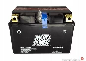 Akumulator motocyklowy 12V 10Ah 175A MotoPower CT12A-BS