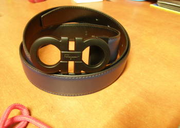 Salvatore Ferragamo pasek męski skurzany