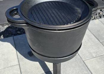 Kociolek zeliwny 8 litrów 3w1