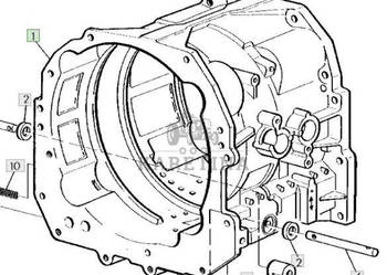 John Deere 6800 6900 Obudowa Skrzyni Biegów PowrQuad Power Quad CZĘŚCI RE6…