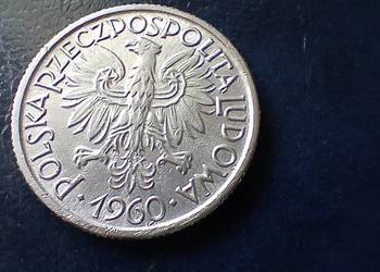 Stare monety 2 złote 1960 Jagody PRL Polska destrukt