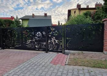 CNC Wypalanie Ogrodzenie Brama Płot Panele Przęsło CNC
