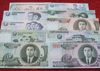 KOREA Kolekcjonerskie Banknoty Zestaw - 10 sztuk UNC