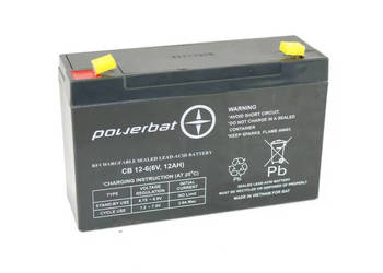 Akumulator żelowy POWERBAT CB 12-6 6V 12Ah