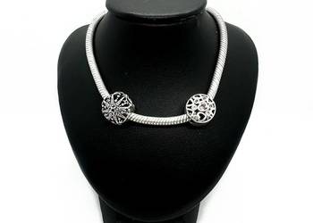 Srebrna Bransoletka z Charmsami PR 925 19,64g 21cm